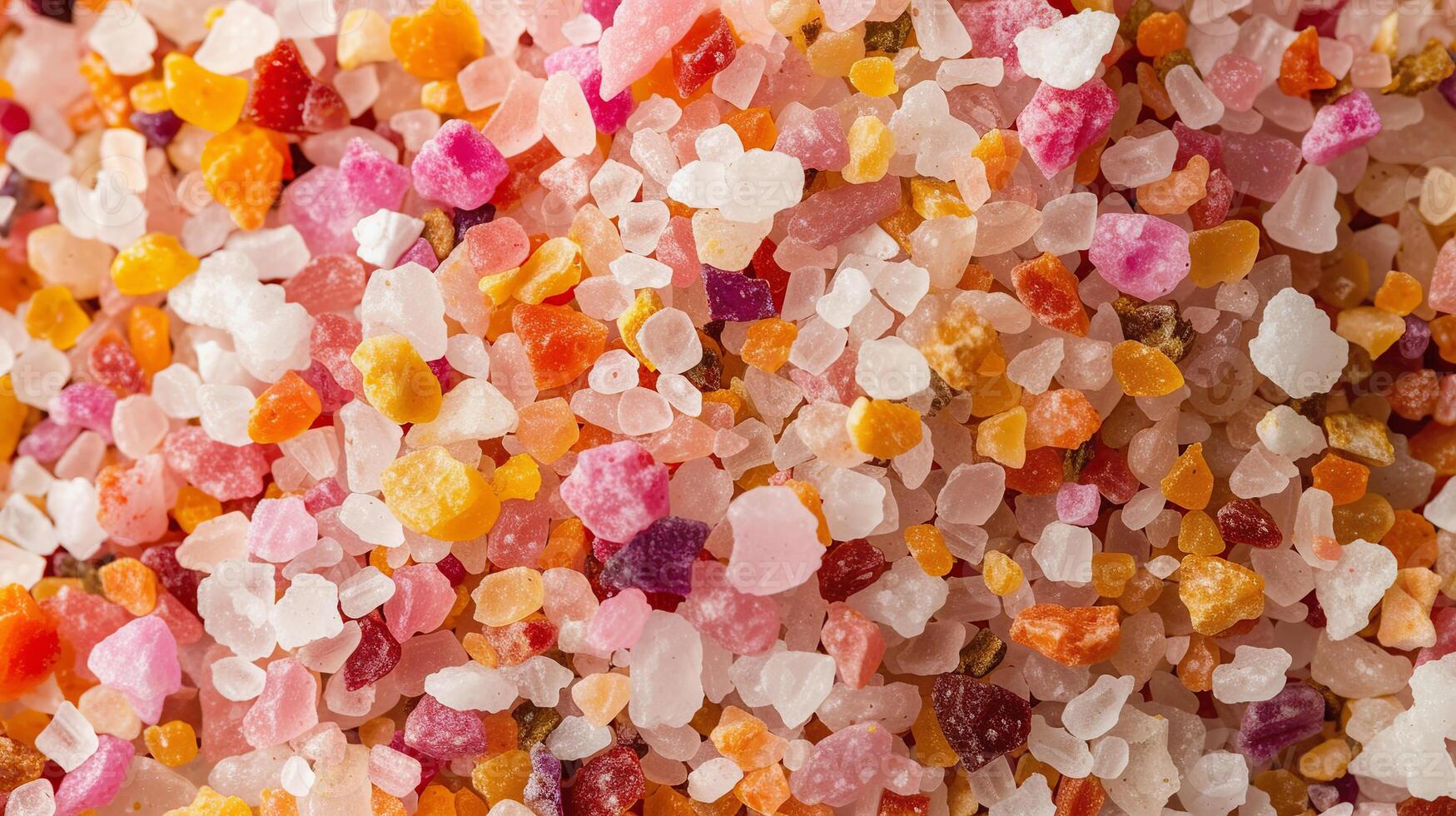 AI Generated Artisanal colorful bath and spa salt variety for spa and relaxation photo