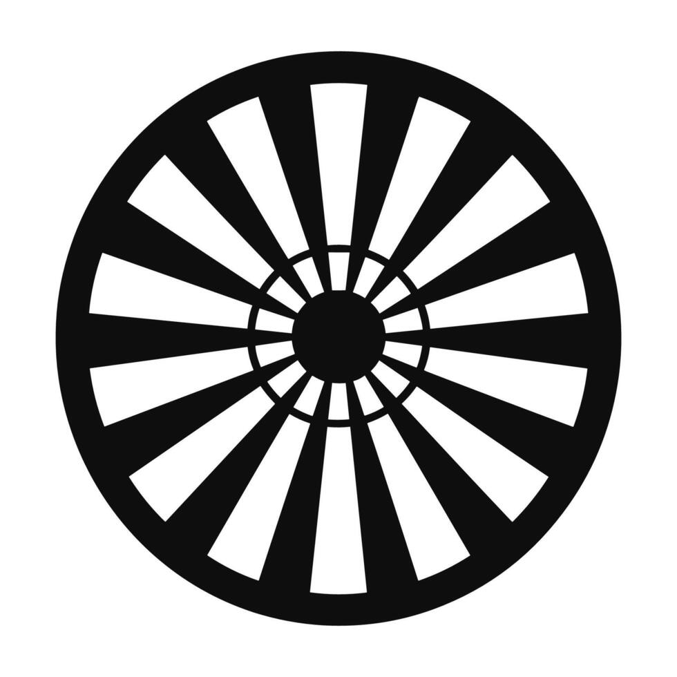 fortune wheel black silhouette,Wheel of fortune black icon symbol. vector