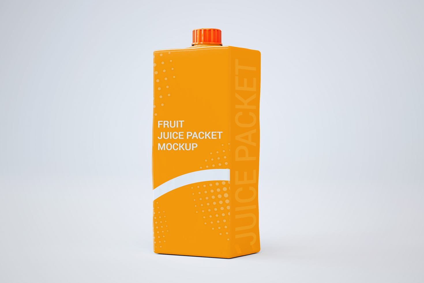 Fruit juice box mockup psd