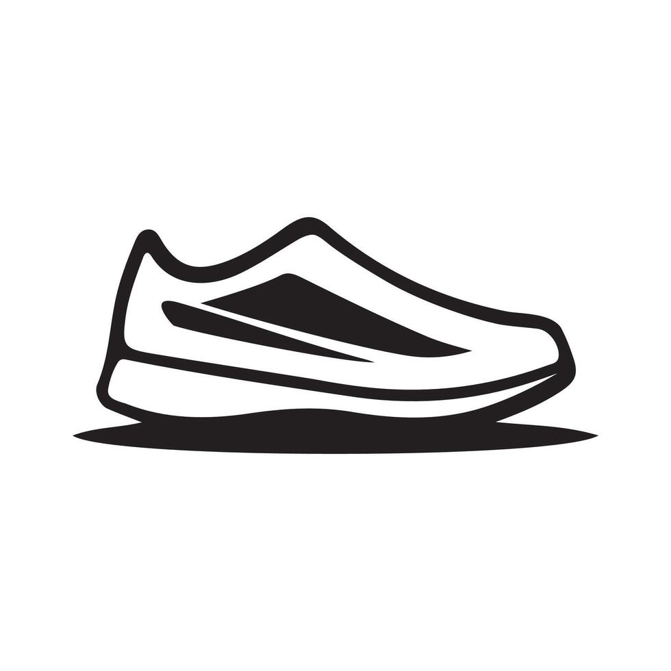 vector simple de icono de diseño de zapatillas. zapato deportivo