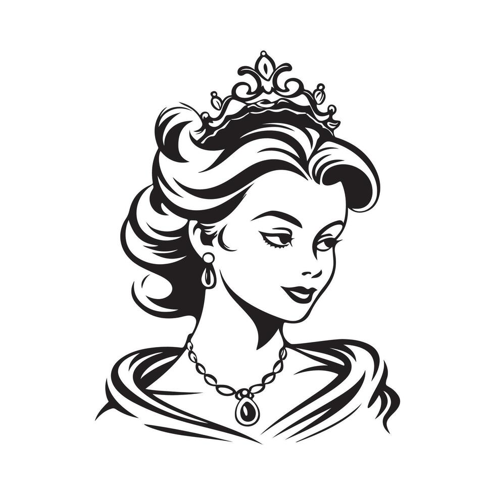 Princess queen Vectors and Illustrations