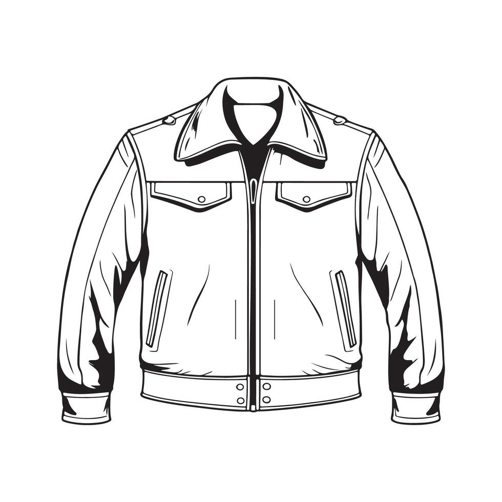 Leather Jacket Vector Images