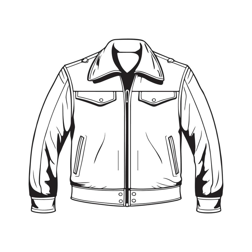 cuero chaqueta vector imágenes