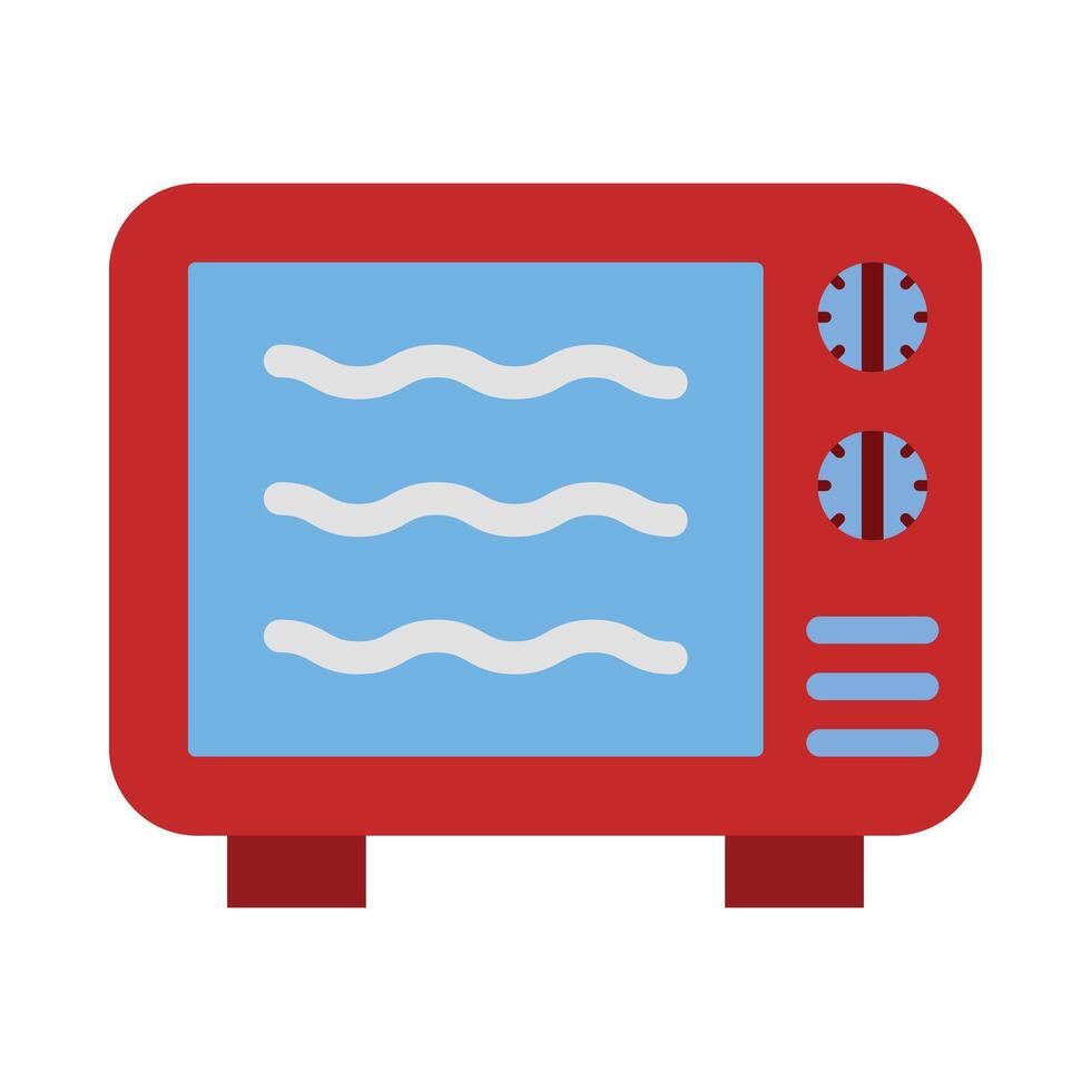 Microwave Vector Flat Icon