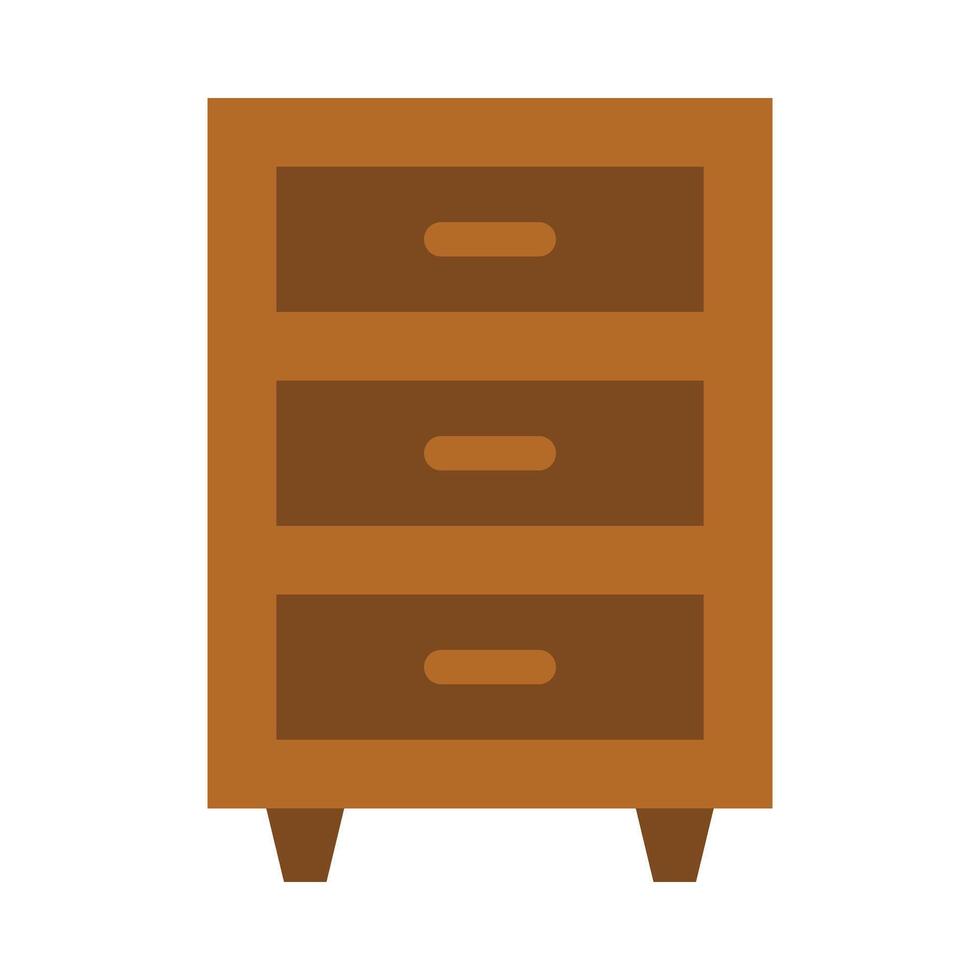 archivo gabinete vector plano icono