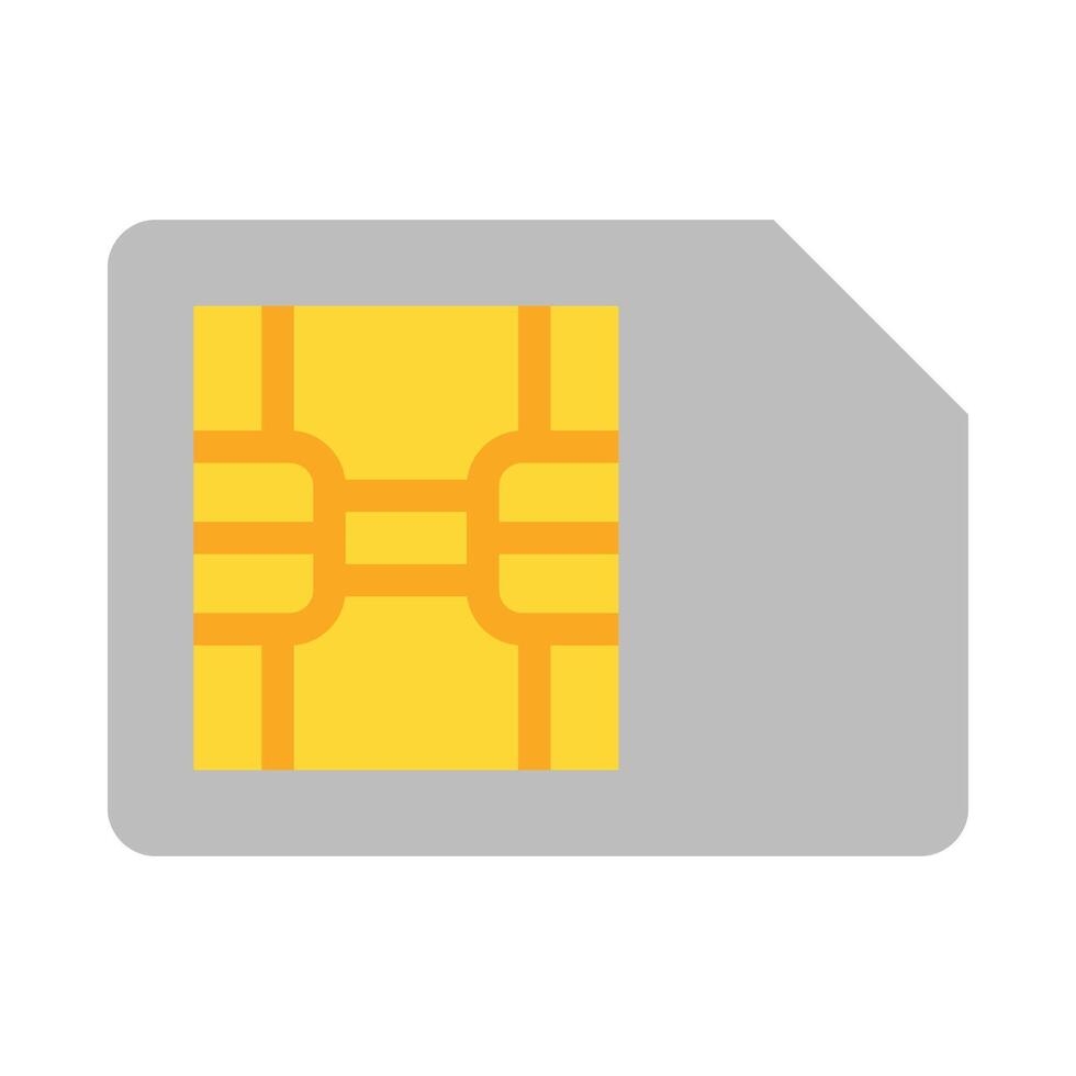 Sim Vector Flat Icon