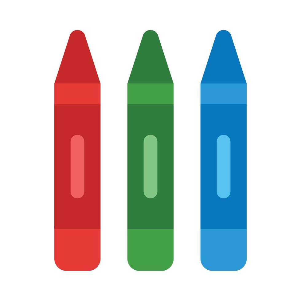 Crayons Vector Flat Icon