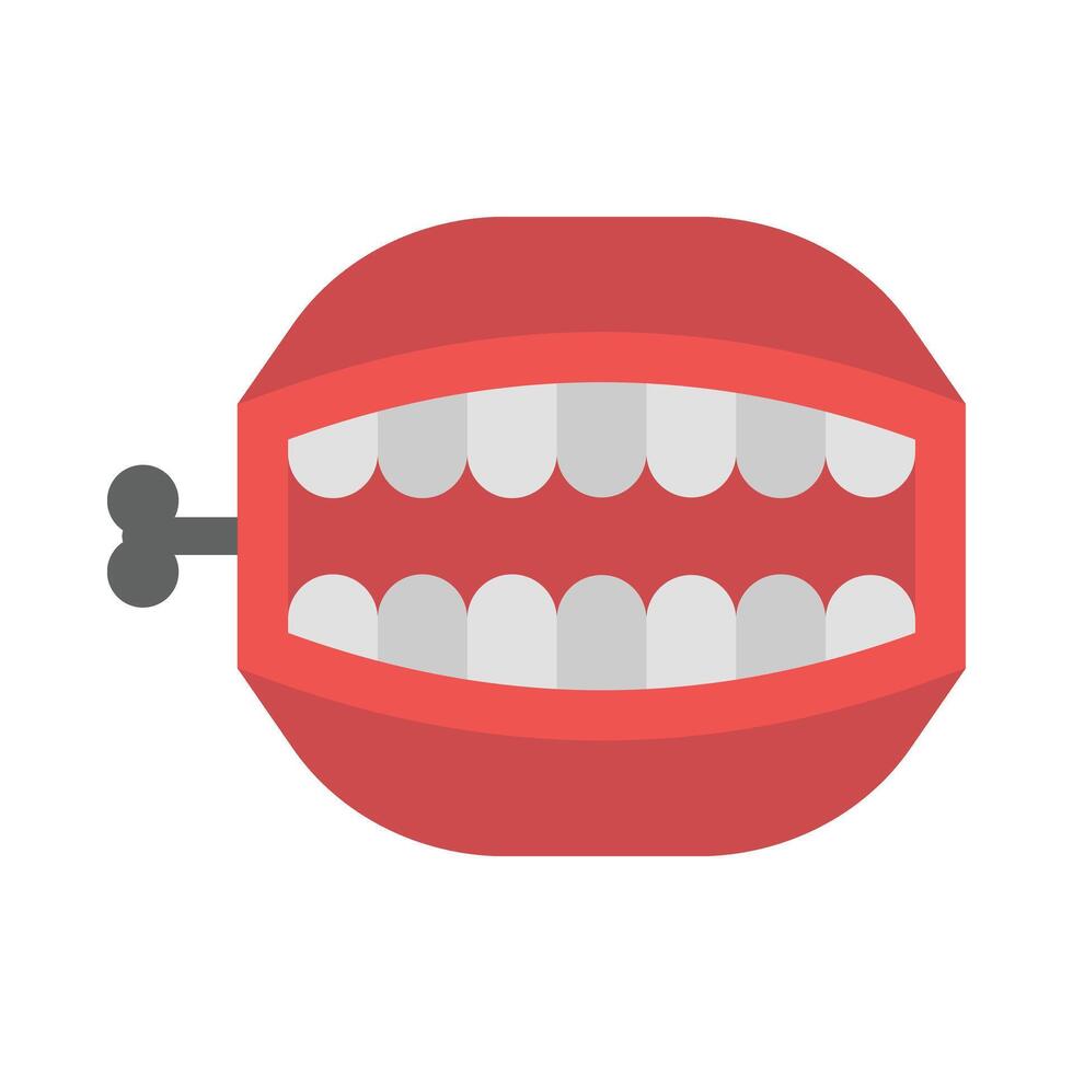 Toy Teeth Vector Flat Icon