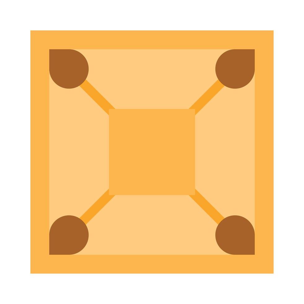 Carrom Board Vector Flat Icon Design