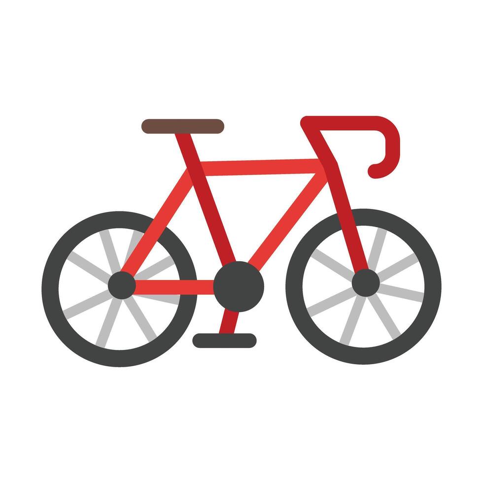 Cycling Vector Flat Icon Design