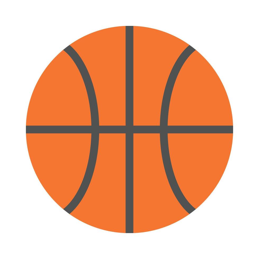baloncesto vector plano icono diseño