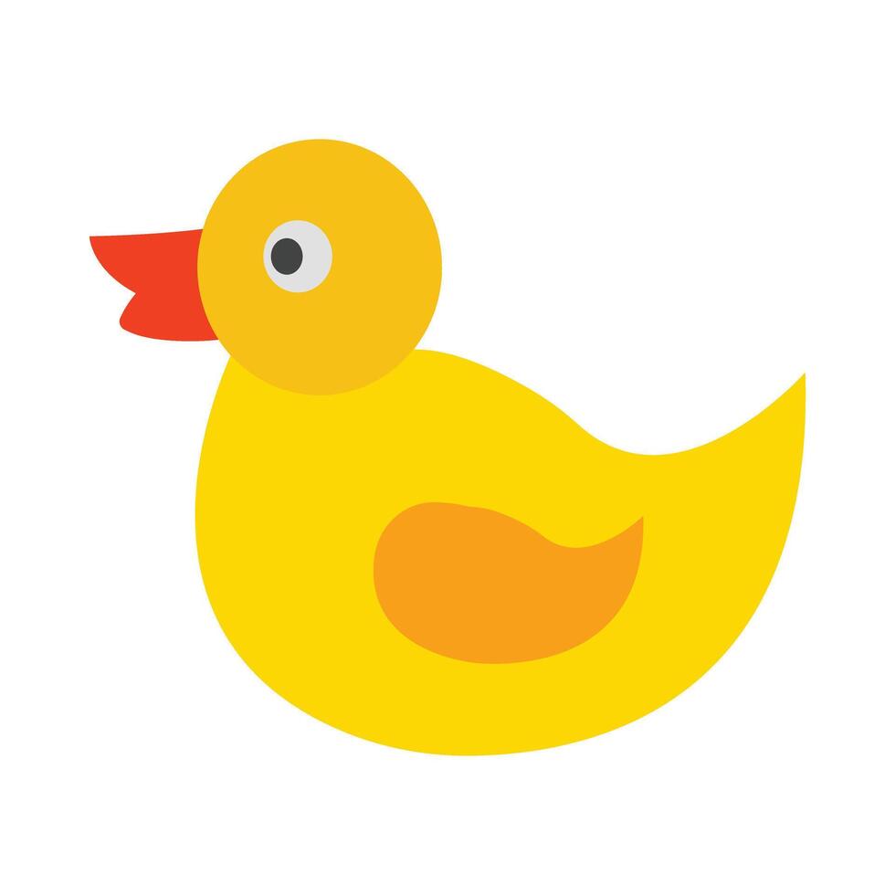 Toy Duck Vector Flat Icon