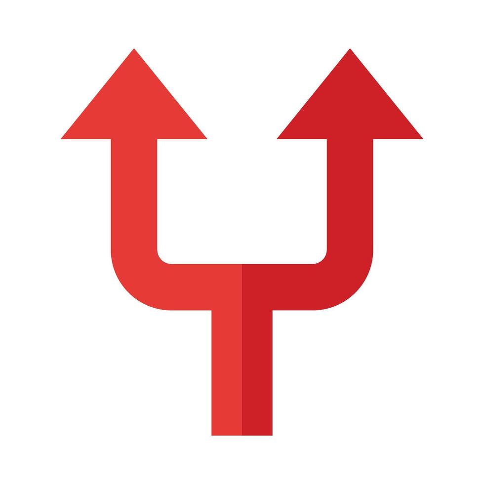 Split Vector Flat Icon Design