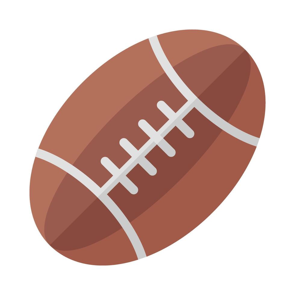 Rugby Vector Flat Icon Design