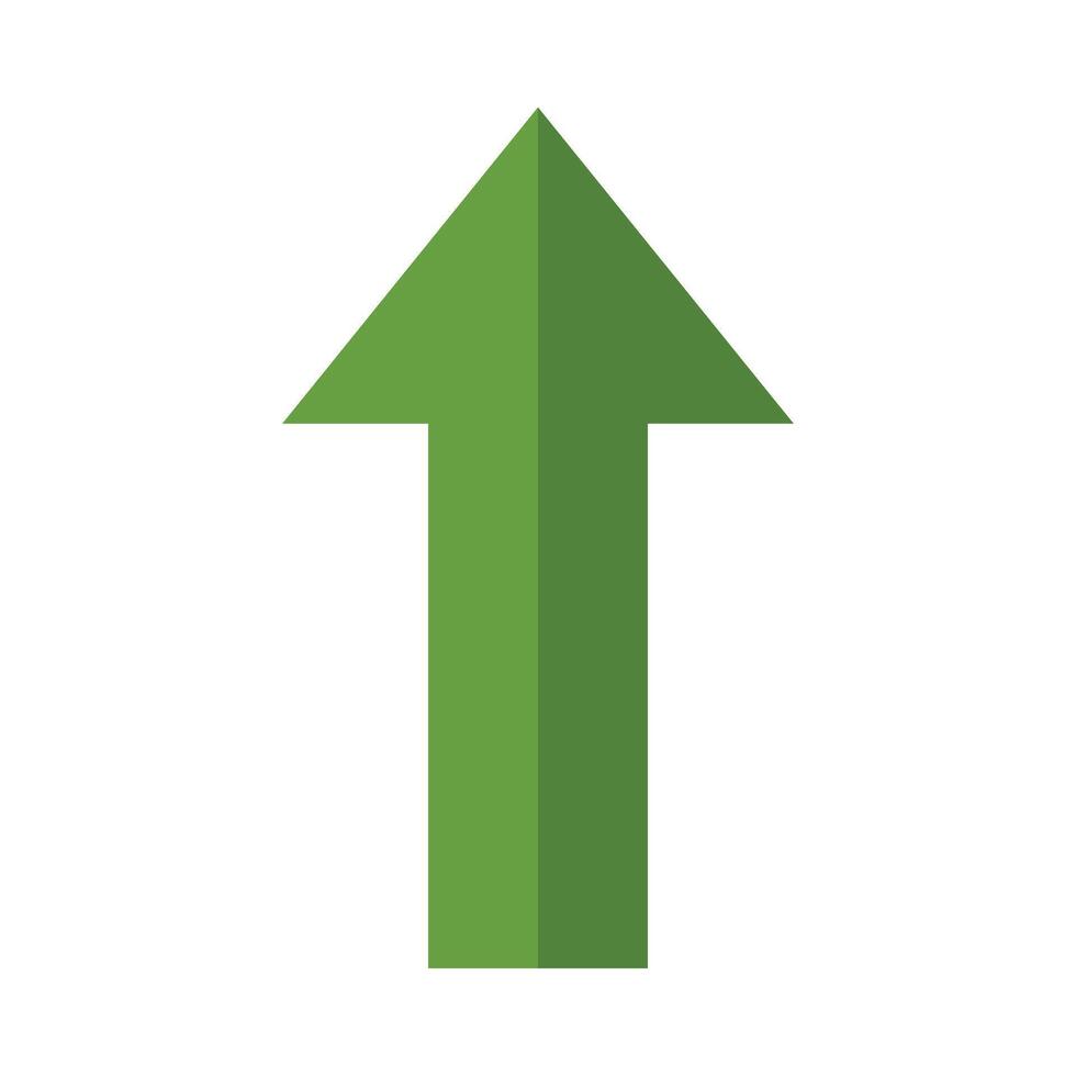 Up Arrow Vector Flat Icon Design