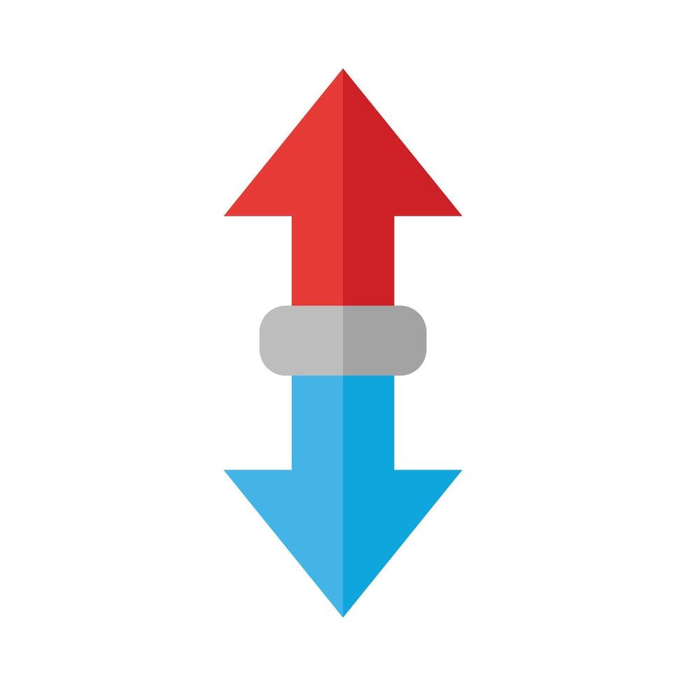 Up Down Vector Flat Icon Design