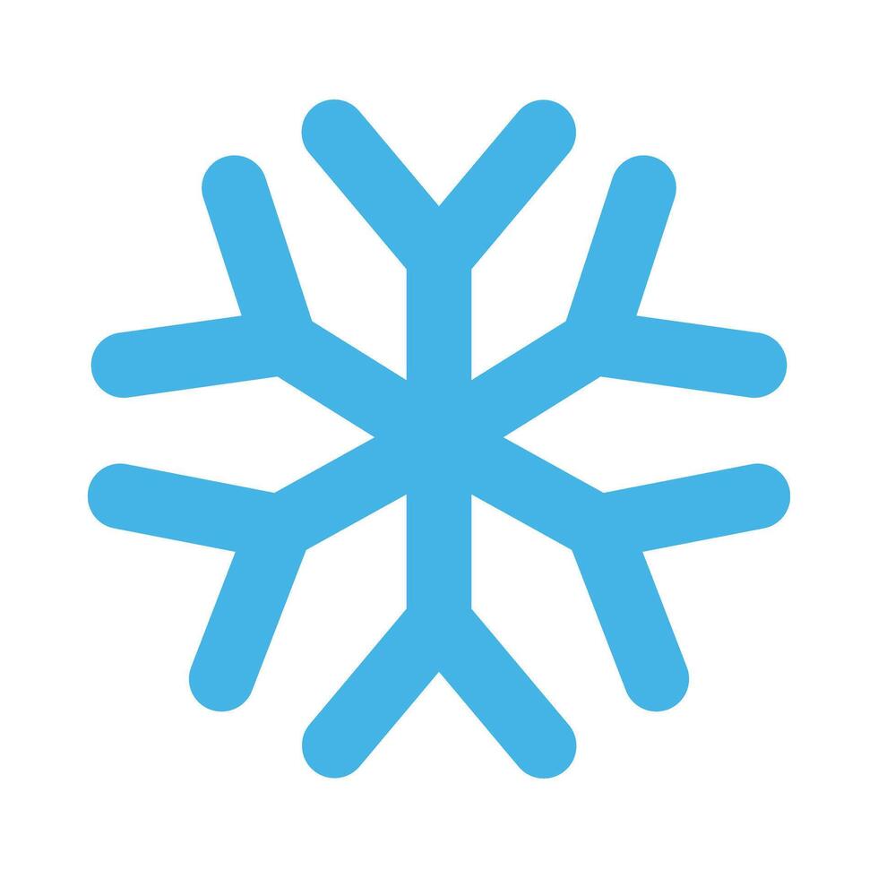 Snow Flake Vector Flat Icon Design