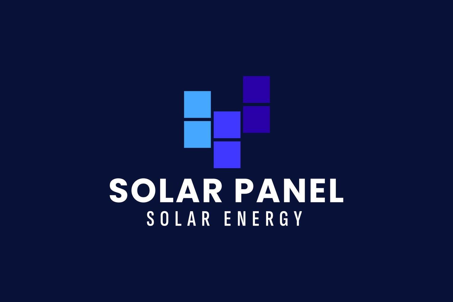 solar panel logo vector icono ilustración