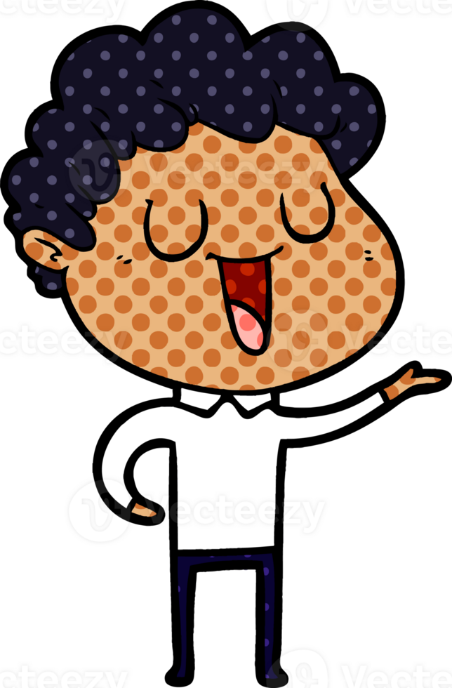 laughing cartoon man png