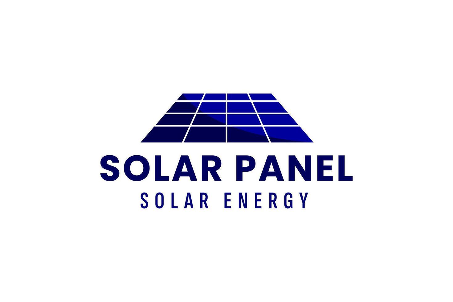 solar panel logo vector icon illustration