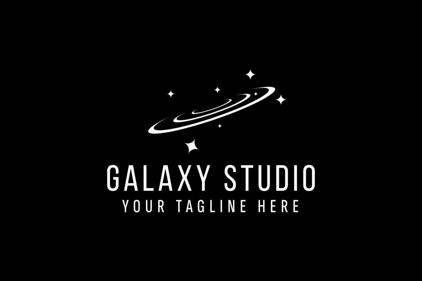 galaxia logo vector icono ilustración