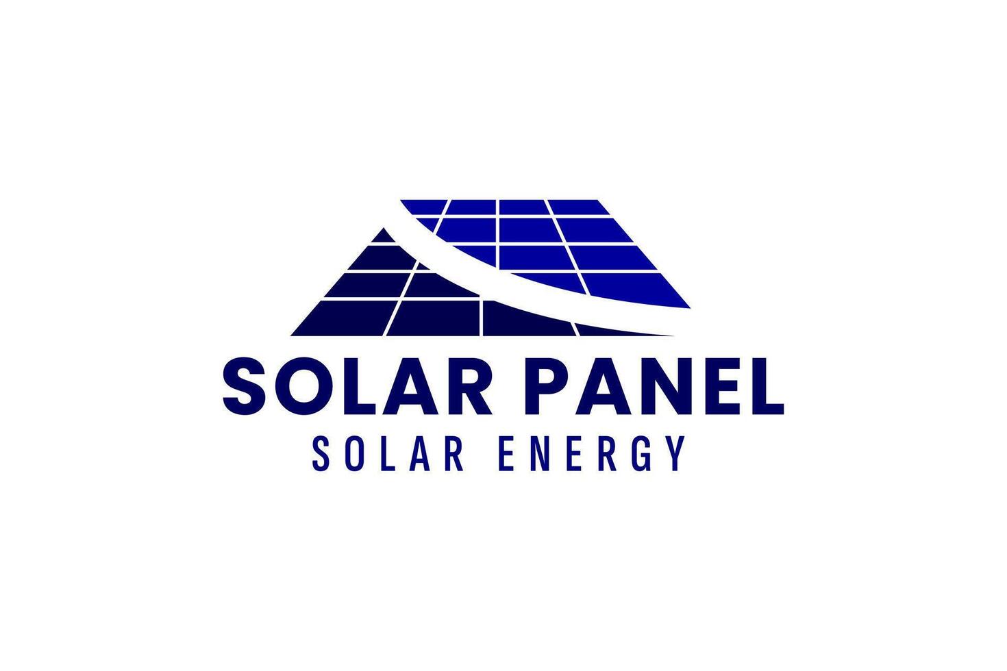 solar panel logo vector icon illustration
