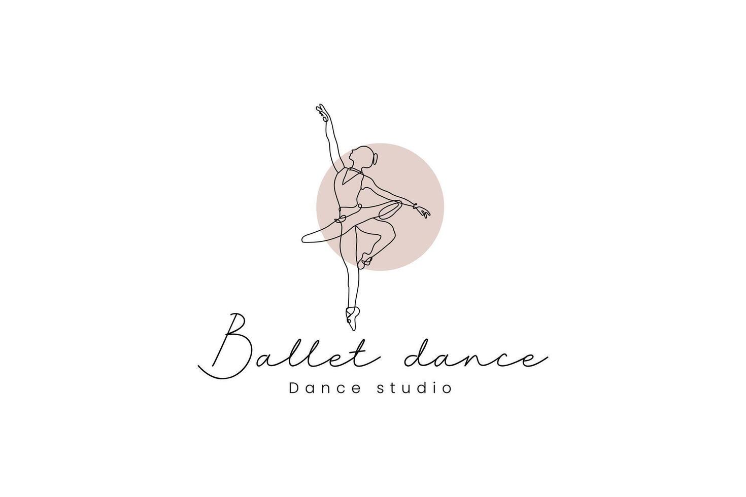 ballet logo vector icon illustration