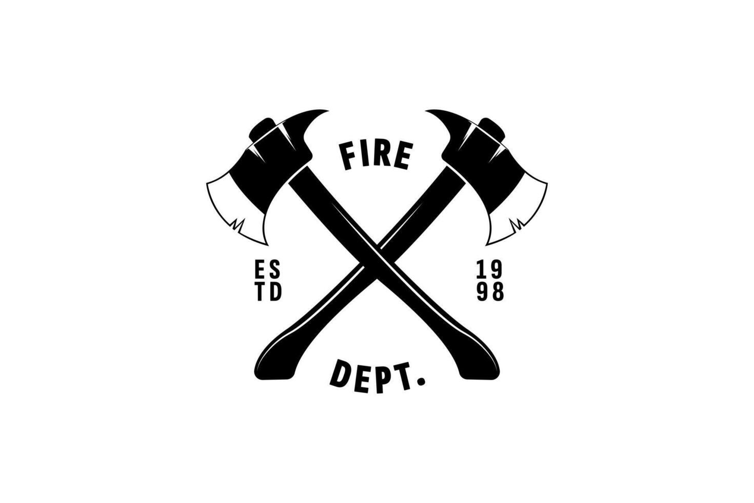 fire department logo vector icon illustration