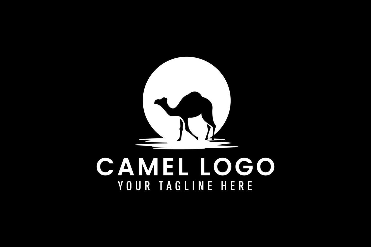camello logo vector icono ilustración