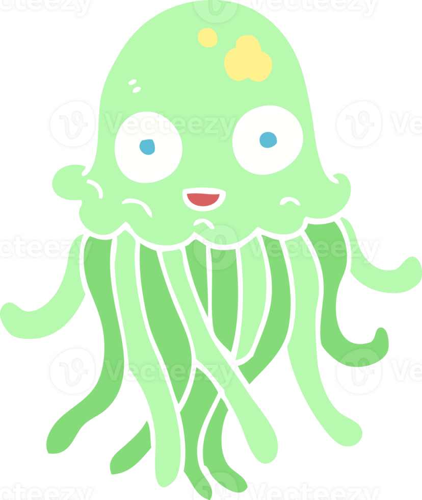 Flache Farbdarstellung von Oktopus png