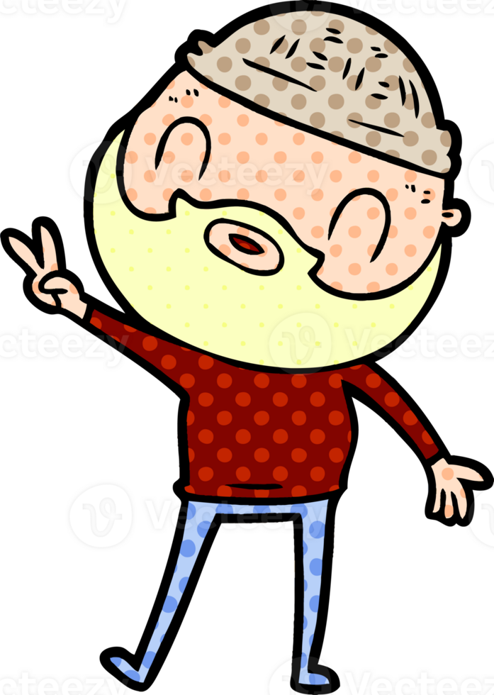 cartoon bearded man png