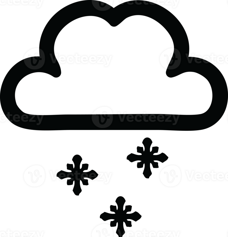 snow cloud icon symbol png