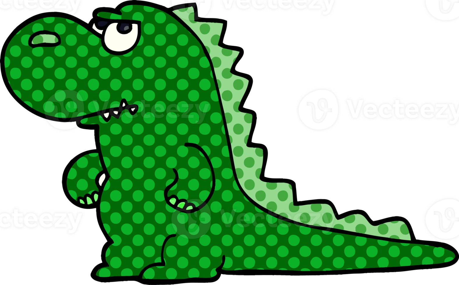 cartoon doodle annoyed dinosaur png