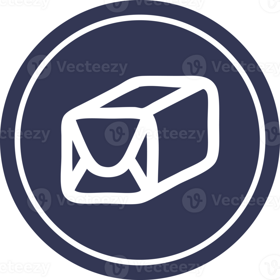 wrapped parcel circular icon symbol png