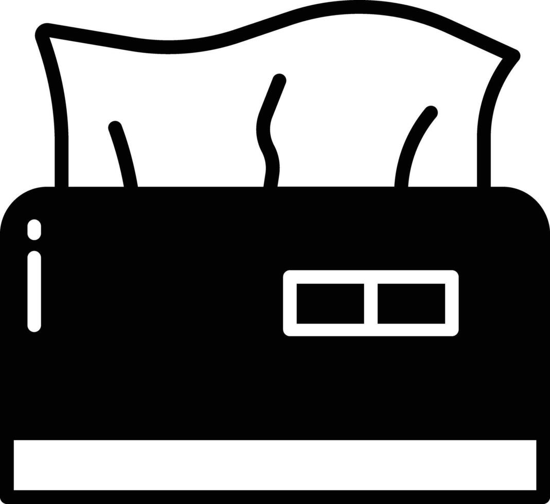 Tissue glyph and line vector illustration