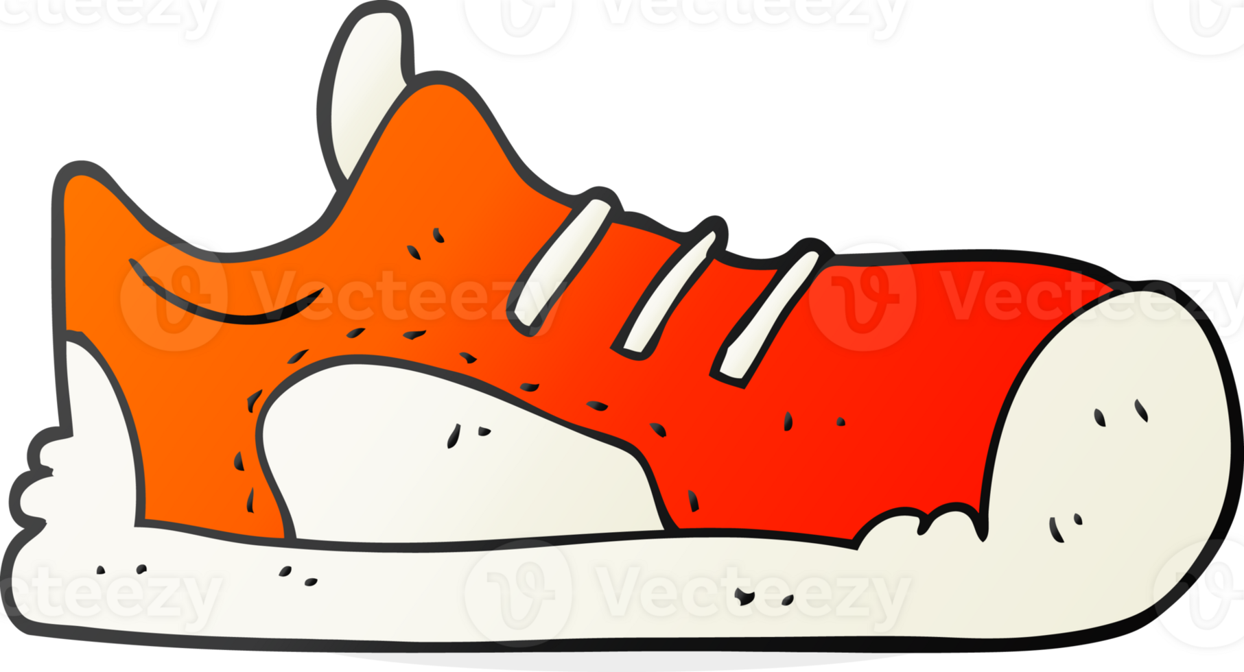 hand drawn cartoon sneaker png