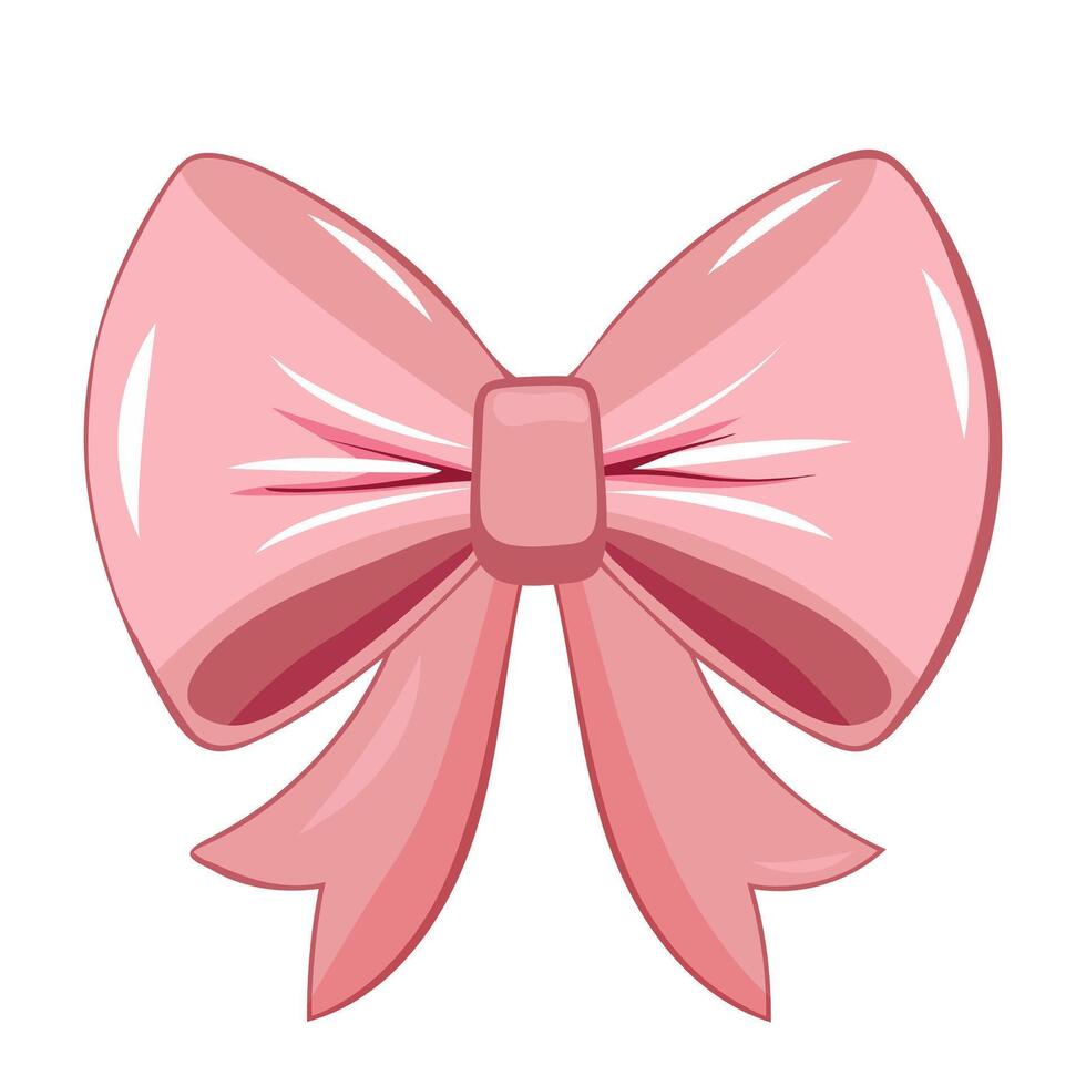 gift ribbon bowknot bow present vector