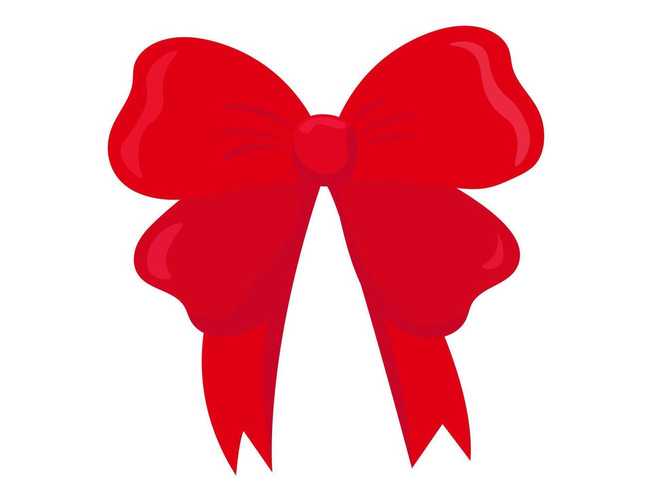 gift ribbon bowknot bow present vector