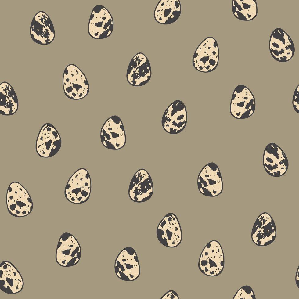 Easter eggs vector seamless pattern.