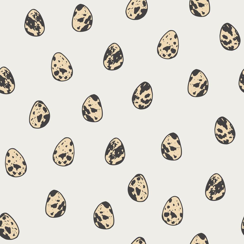 Easter eggs vector seamless pattern.