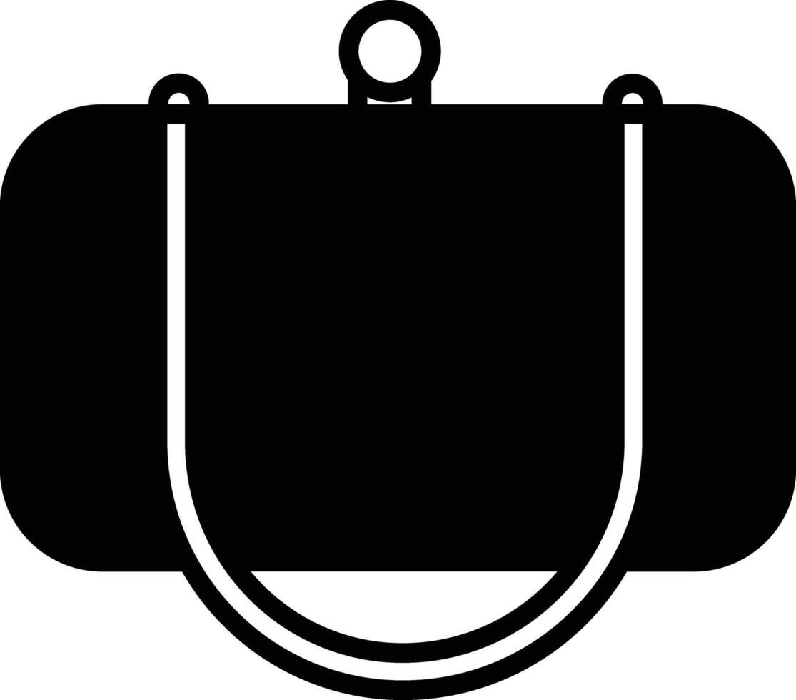 Women bag glyph and line vector illustration