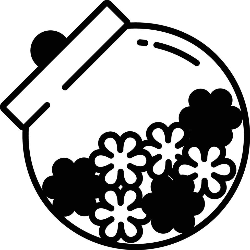 jelly candies glyph and line vector illustration