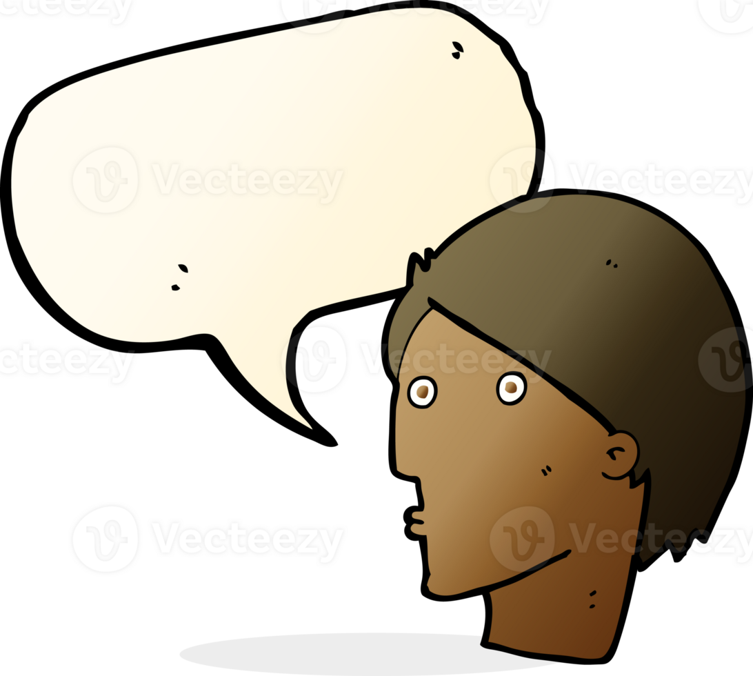 cartoon surprised face with speech bubble png