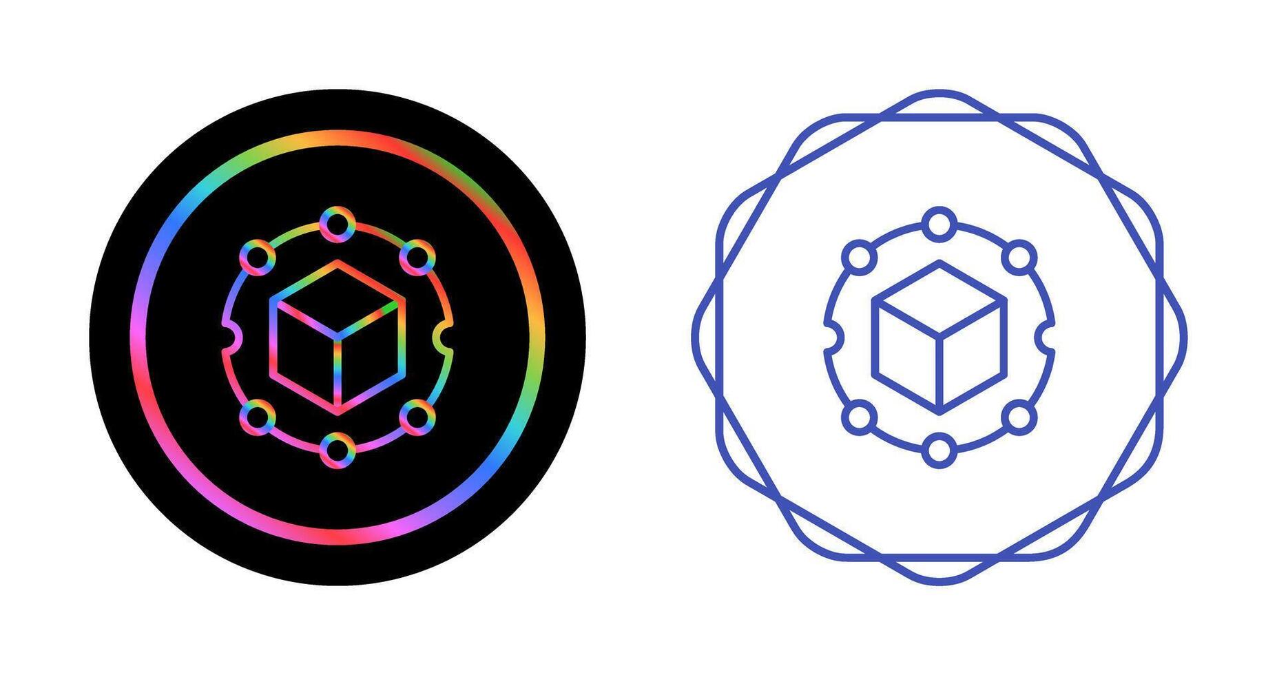 Blockchain Analytics Vector Icon