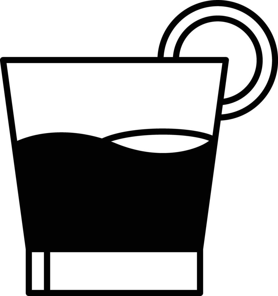 Mojito juice glyph and line vector illustration