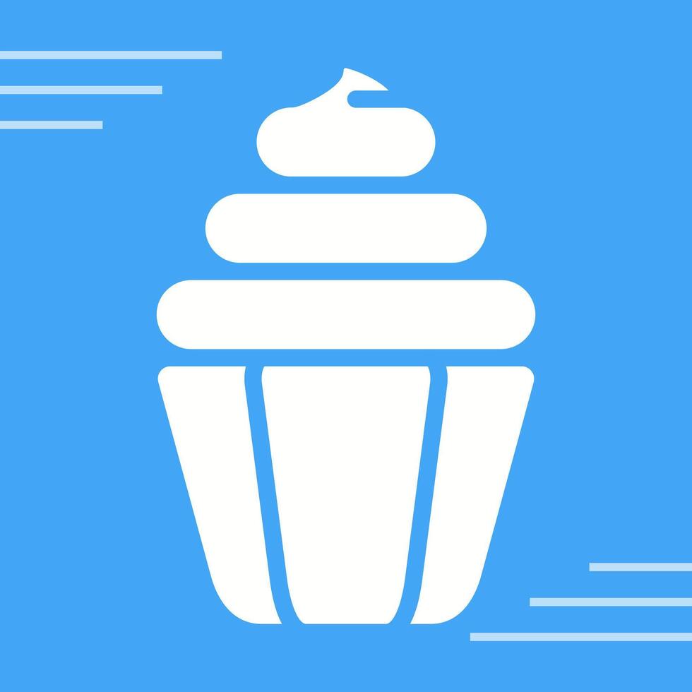 icono de vector de cupcake