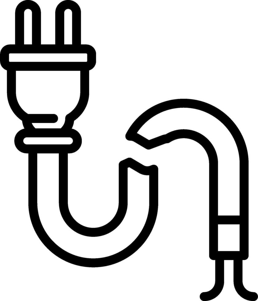 Broken Cable Vector Icon