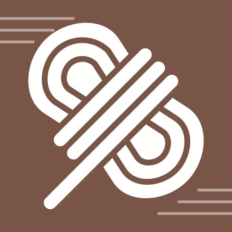 cable corbatas vector icono