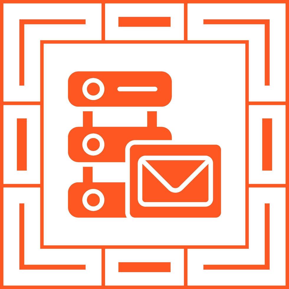 smtp servidor vector icono