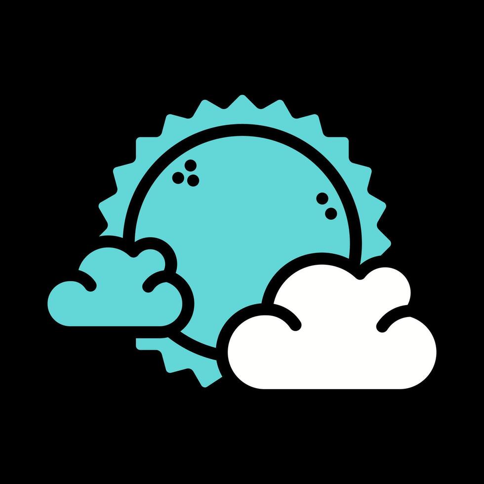 icono de vector de nube